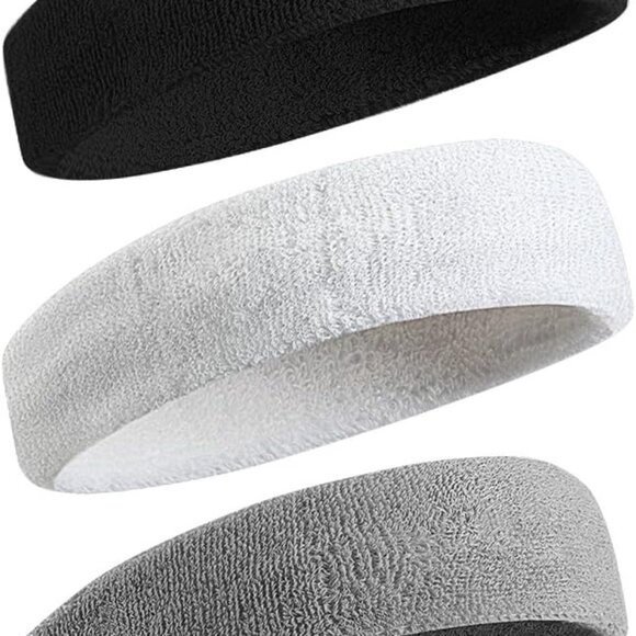 Other - Sweatbands Sports Headband for Men & Women - Moisture Wicking Athletic Cotton Te